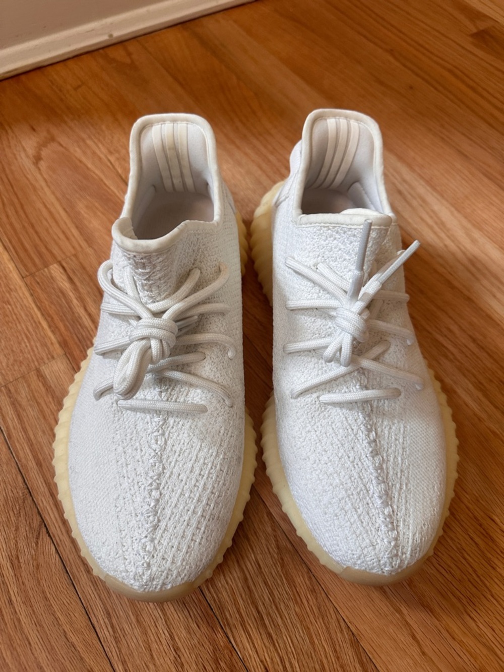 Yeezy Off-White Knit Low-Top Sneaker